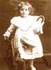 1885 photo of Edie Robbins, who was born in Australia soon after her parents immigrated in 1881.